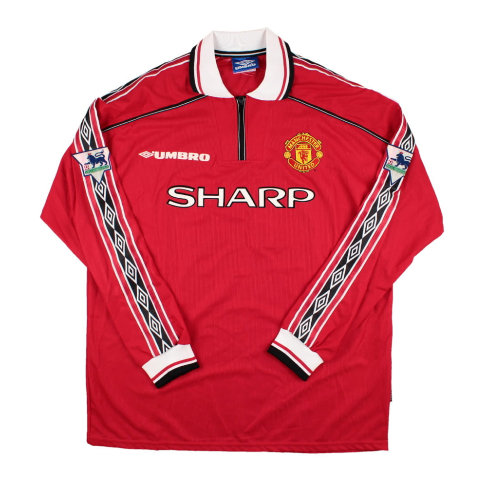 1998-00 Manchester United FC Home Long Sleeve