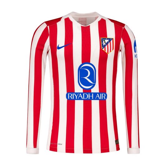 2025-26 Atlético de Madrid Camiseta Local Manga Larga