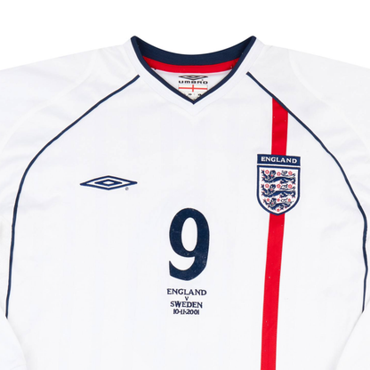 2002 England Home Long Sleeve