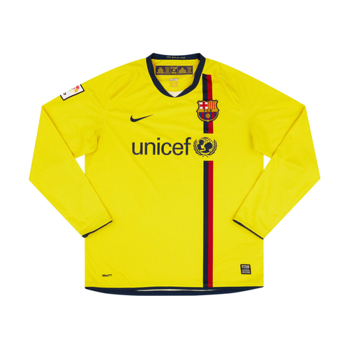 2008-09 FC Barcelona Away Long Sleeve