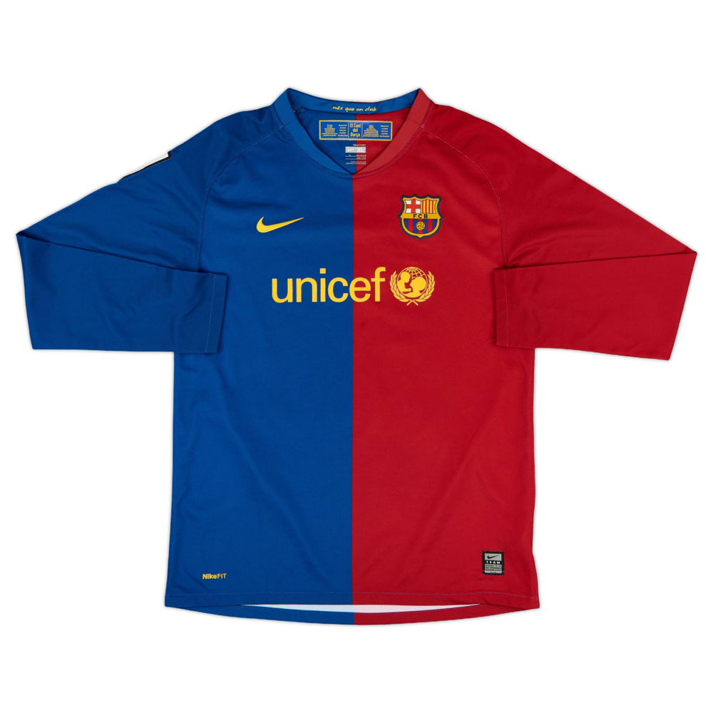2008-09 FC Barcelona Home Long Sleeve