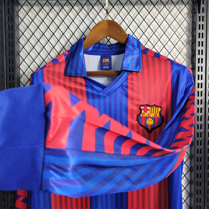 1991-92 FC Barcelona Home Long Sleeve
