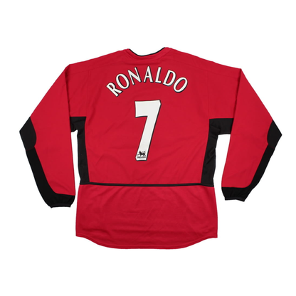 2002-04 Manchester United FC Home Long Sleeve