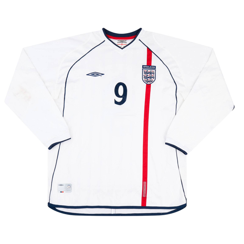 2002 England Home Long Sleeve