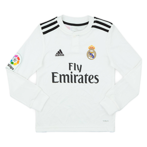 2018-19 Real Madrid CF Home Long Sleeve