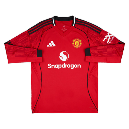 2025-26 Manchester United FC Home Long Sleeve