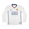 2008-09 Manchester United FC Visitante Manga Larga