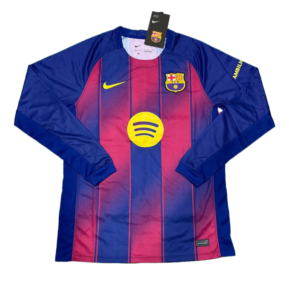 2025-26 FC Barcelona Home Long Sleeve