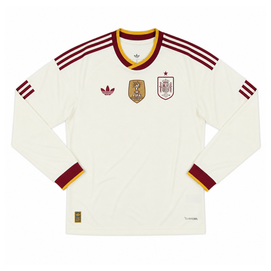 2026 Spain Away Long Sleeve Two Stars